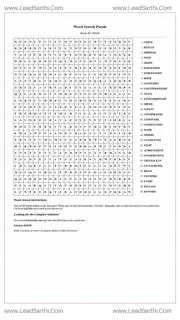 Printable word search puzzle for adults 410 (Puzzle id: 462628) Design Template
