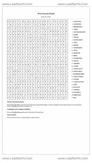 Printable word search puzzle for adults 299 (Puzzle id: 462824) Design Template