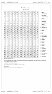 Printable word search puzzle for adults 120 (Puzzle id: 464286) Design Template