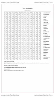 Printable word search puzzle for adults 409 (Puzzle id: 468262) Design Template