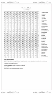 Printable word search puzzle for adults 359 (Puzzle id: 468268) Design Template
