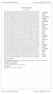 Printable word search puzzle for adults 169 (Puzzle id: 484268) Design Template