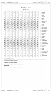 Printable word search puzzle for adults 488 (Puzzle id: 524284) Design Template