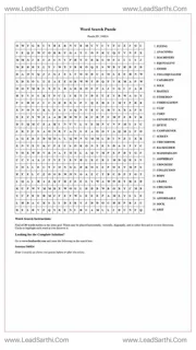 Printable word search puzzle for adults 374 (Puzzle id: 546824) Design Template