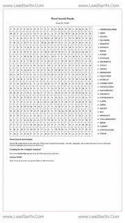 Printable word search puzzle for adults 209 (Puzzle id: 562684) Design Template