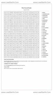 Printable word search puzzle for adults 50 (Puzzle id: 564824) Design Template