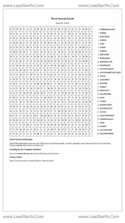 Printable word search puzzle for adults 288 (Puzzle id: 564826) Design Template