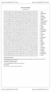 Printable word search puzzle for adults 137 (Puzzle id: 568484) Design Template