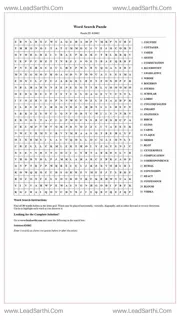 Printable word search puzzle for adults 262 (Puzzle id: 626862) Design Template