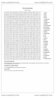 Printable word search puzzle for adults 233 (Puzzle id: 642626) Design Template