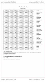 Printable word search puzzle for adults 380 (Puzzle id: 646482) Design Template
