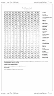 Printable word search puzzle for adults 38 (Puzzle id: 724682) Design Template