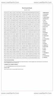 Printable word search puzzle for adults 42 (Puzzle id: 724824) Design Template