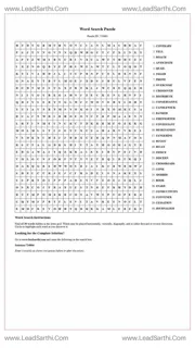 Printable word search puzzle for adults 250 (Puzzle id: 724864) Design Template