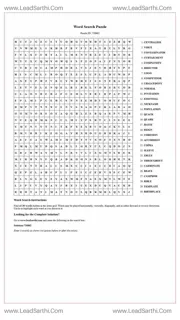 Printable word search puzzle for adults 180 (Puzzle id: 726862) Design Template