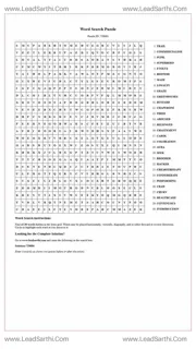 Printable word search puzzle for adults 428 (Puzzle id: 728684) Design Template