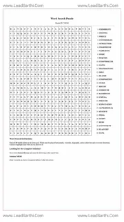 Printable word search puzzle for adults 425 (Puzzle id: 748248) Design Template
