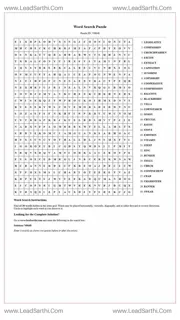 Printable word search puzzle for adults 226 (Puzzle id: 748648) Design Template