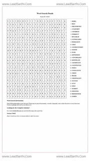Printable word search puzzle for adults 69 (Puzzle id: 764642) Design Template