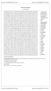 Printable word search puzzle for adults 178 (Puzzle id: 764646) Design Template