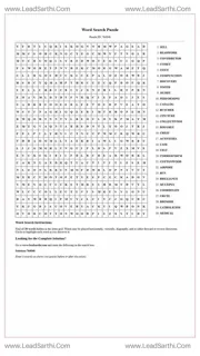 Printable word search puzzle for adults 429 (Puzzle id: 764846) Design Template