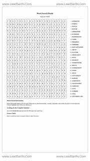Printable word search puzzle for adults 385 (Puzzle id: 768484) Design Template