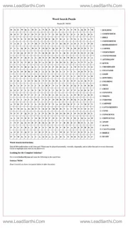 Printable word search puzzle for adults 94 (Puzzle id: 786264) Design Template