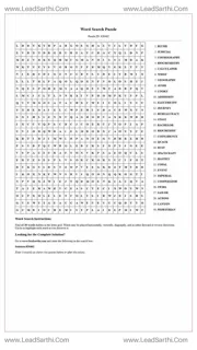 Printable word search puzzle for adults 194 (Puzzle id: 826462) Design Template
