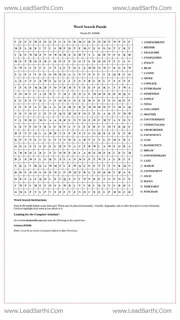 Printable word search puzzle for adults 499 (Puzzle id: 828686) Design Template