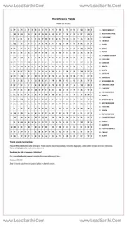 Printable word search puzzle for adults 39 (Puzzle id: 842462) Design Template