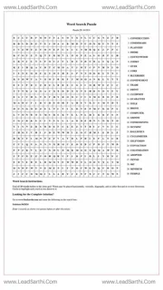 Printable word search puzzle for adults 325 (Puzzle id: 842824) Design Template