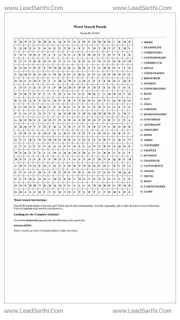Printable word search puzzle for adults 76 (Puzzle id: 842842) Design Template
