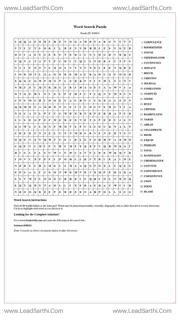 Printable word search puzzle for adults 217 (Puzzle id: 848624) Design Template