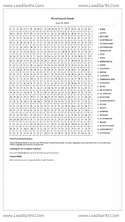 Printable word search puzzle for adults 266 (Puzzle id: 848684) Design Template