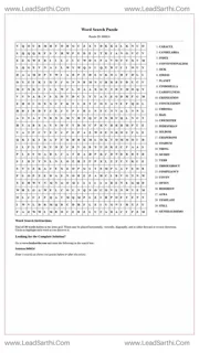Printable word search puzzle for adults 345 (Puzzle id: 868624) Design Template