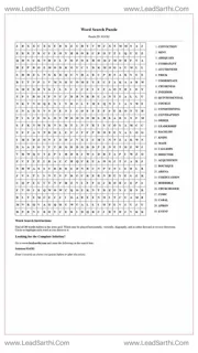 Printable word search puzzle for adults 419 (Puzzle id: 924282) Design Template