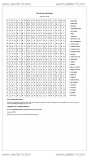 Printable word search puzzle for adults 362 (Puzzle id: 942686) Design Template