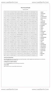 Printable word search puzzle for adults 152 (Puzzle id: 946842) Design Template