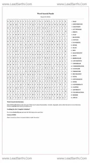 Printable word search puzzle for adults 71 (Puzzle id: 948484) Design Template