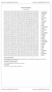 Printable word search puzzle for adults 31 (Puzzle id: 968262) Design Template