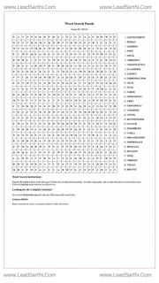 Printable word search puzzle for adults 80 (Puzzle id: 968424) Design Template