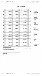 Printable word search puzzle for adults 451 (Puzzle id: 984686) Design Template