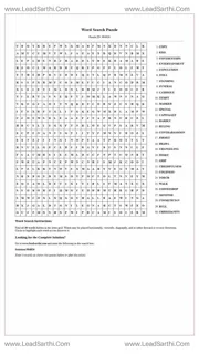Printable word search puzzle for adults 311 (Puzzle id: 984826) Design Template