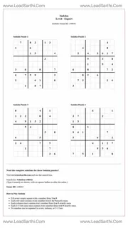 Sudoku Puzzles 4 per Page Expert Level pdf [Game ID: 148642] Design Template