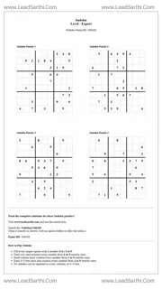 Sudoku Puzzles 4 per Page Expert Level pdf [Game ID: 246426] Design Template