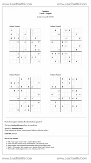Sudoku Puzzles 4 per Page Expert Level pdf [Game ID: 268424] Design Template