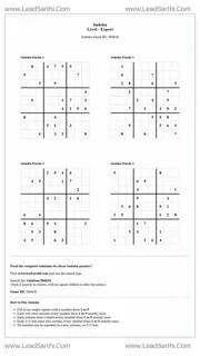 Sudoku Puzzles 4 per Page Expert Level pdf [Game ID: 386826] Design Template