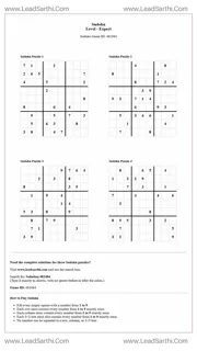 Sudoku Puzzles 4 per Page Expert Level pdf [Game ID: 482484] Design Template
