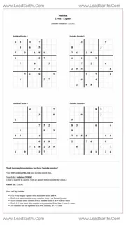 Sudoku Puzzles 4 per Page Expert Level pdf [Game ID: 528262] Design Template