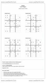 Sudoku Puzzles 4 per Page Expert Level pdf [Game ID: 584648] Design Template